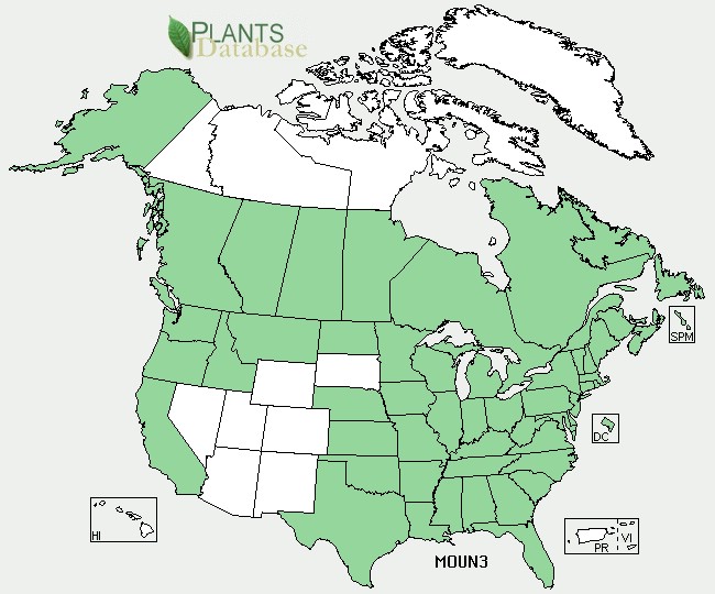 200809 Indianpipe (Monotropa uniflora) - USDA NA Distribution Map.jpg